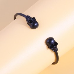 occidental style fashion Metal concise skull opening woman bangle