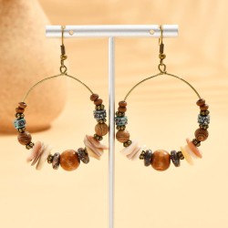 fashion retro concise circle accessories earring