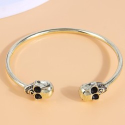 occidental style fashion Metal concise skull opening woman bangle