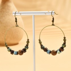 fashion retro concise circle accessories earring