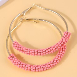 fashion concise beads establishment temperament woman buckle circle