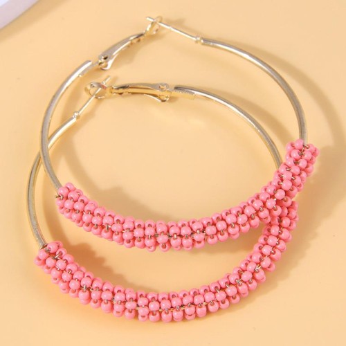 fashion concise beads establishment temperament woman buckle circle