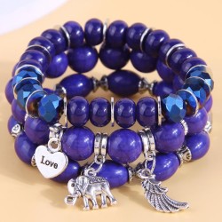 fashion  concise samll love wings personality beads temperament multilayer bra..