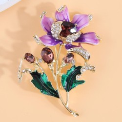 fashion concise sweet flowers temperament style woman brooch