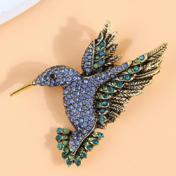 fashion concise retro flash diamond samll personality woman brooch