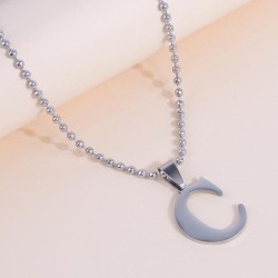 fashion concise WordC personality man necklace