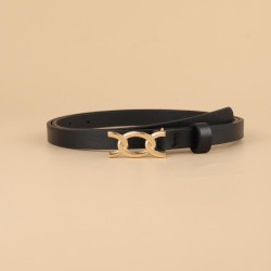  belt lady ornament fashion belt woman Dress Waist retraction all-Purpose blac..