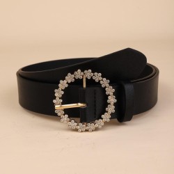 lady belt occidental style Round buckle rhinestone multicolor lovely girl stud..