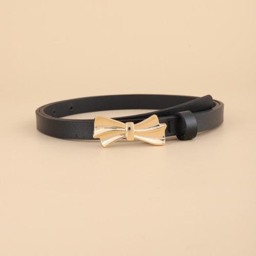bow buckle sweet belt lady all-Purpose samll belt  Korean style fashion long Dress
