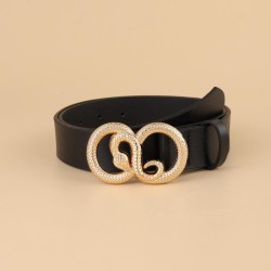  fashion creative animal snake buckle retro belt woman occidental style person..