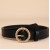 belt woman fashion mosaic diamond Round buckle retro ornament Dress belt leisure collocation Cowboy belt