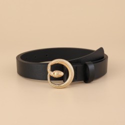  snake buckle fine belt woman Cowboy accessories fashion all-Purpose personali..