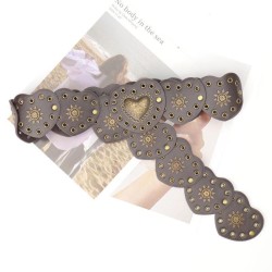 occidental style wind belt woman  love hollow eyes retro wind all-Purpose Wais..