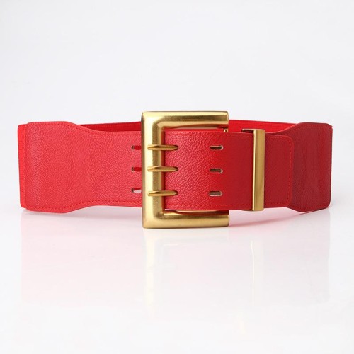 occidental style lady elasticity Tightness Girdle Dress big ornament width belt women belt