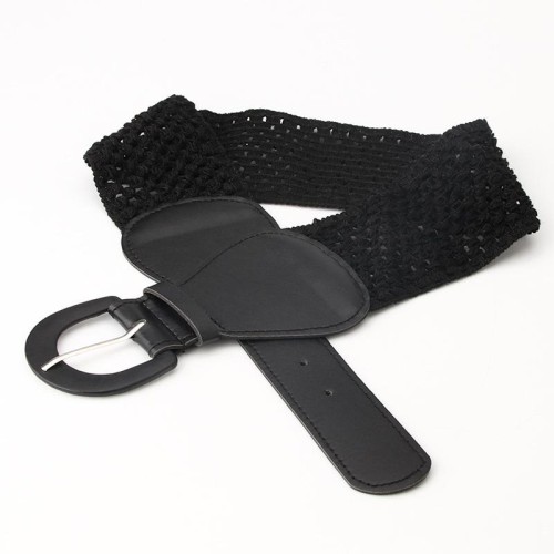 women Tightness Girdle elasticity hollow bag buckle lady belt all-Purpose long Dress ornament width belt