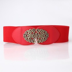 lady occidental style all-Purpose belt brief retro carving buckle width Girdle..