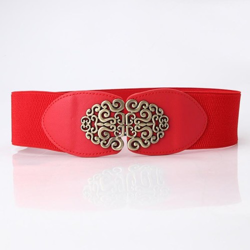 lady occidental style all-Purpose belt brief retro carving buckle width Girdle women accessories ornament belt