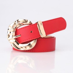 lady fashion personality belt occidental style trend brief Cowboy belt big hea..