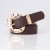 lady fashion personality belt occidental style trend brief Cowboy belt big head Metal buckle ornament belt