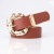 lady fashion personality belt occidental style trend brief Cowboy belt big head Metal buckle ornament belt