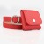 personality Round buckle belt bag  woman leisure key coin bag belt belt