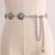 (LGold)occidental style fashion retro Metal pattern chain lady all-Purpose Dress Suit accessories agate ornament belt