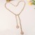  lady chain Metal leather belt Dress samll wind Pearl pendant aluminum chain Cowboy