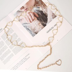 occidental style fashion love chain  hollow Peach heart all-Purpose fashion Dr..