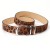 occidental style leopard Double circle belt woman  Korean styleins windPU leather all-Purpose Cowboy Dress wome