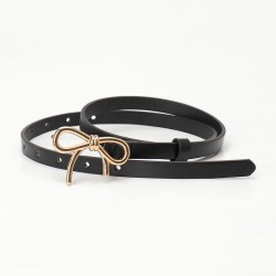  Korean style sweet lady belt fashion all-Purpose bow ornament belt Dress belt..
