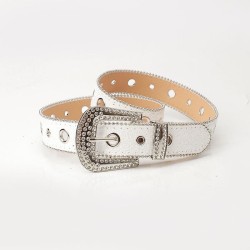 occidental style punkbling sequin belt   women trendins wind diamond all-Purpo..