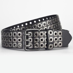 occidental style wind four three row eyes punku belt man woman same style pers..