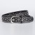  personality Double row claw diamond  black lady punk wind retro Alloy belt