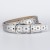  personality Double row claw diamond  black lady punk wind retro Alloy belt
