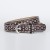  personality Double row claw diamond  black lady punk wind retro Alloy belt