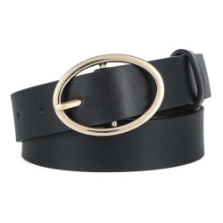 Round buckle leopard stylePU belt occidental style wind high all-Purpose ornam..