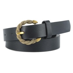  retro snake Round buckle belt long Dress all-Purposeu belt
