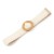 occidental stylePP Straw belt fashion all-Purpose Korean style lady buckle Round buckle Tightness ornament buc