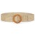 occidental stylePP Straw belt fashion all-Purpose Korean style lady buckle Round buckle Tightness ornament buc