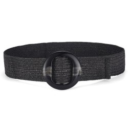 summer resin Round buckle fashionPP elasticity weave width belt samll Dress Gi..