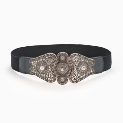 occidental style palace retro carving buckle buckle fashion lady Tightness ela..