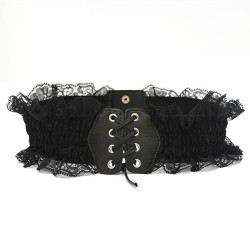lace belt woman lovely Waist retraction thin belt retro temperament women elas..