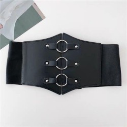  long occidental style ornament Suit belt lady all-Purpose big elasticity Tigh..