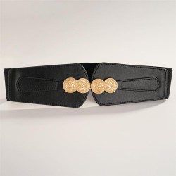 all-Purpose fashion buckle belt lady ornament big belt elasticity Tightness wi..