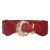 occidental style retro black width belt women dress big Waist retraction belt elasticity Tightness Girdle