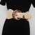 occidental style retro black width belt women dress big Waist retraction belt elasticity Tightness Girdle