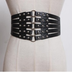 occidental style hollow punk personality Rivet Girdle super width lady belt or..