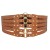 occidental style hollow punk personality Rivet Girdle super width lady belt ornament Dress elasticit