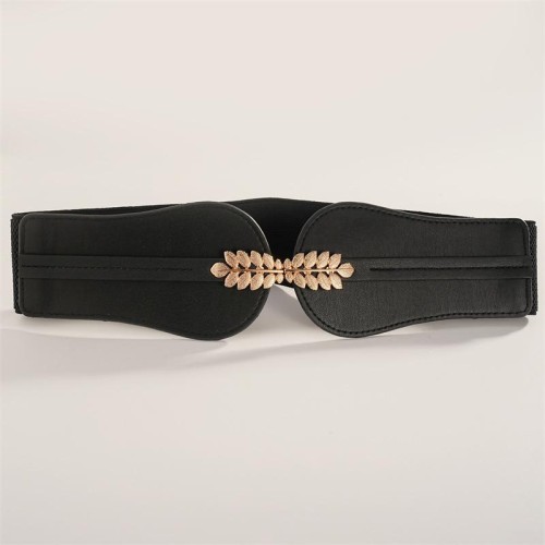 leaves buckle Tightness width Girdle women dress Dress high lady belt belt