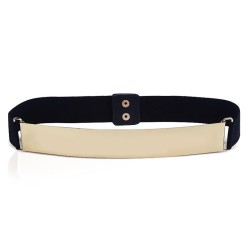 cm occidental style Metal mirror belt elasticity Tightness Girdle women orname..